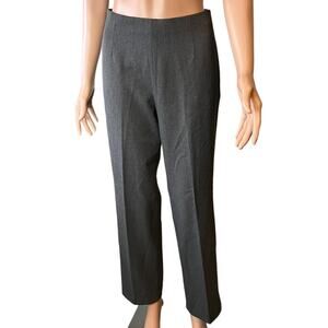 Nic & Zoe Womens Gray Dress Pants 6 Career Date Night Preppy Minimalist Flared